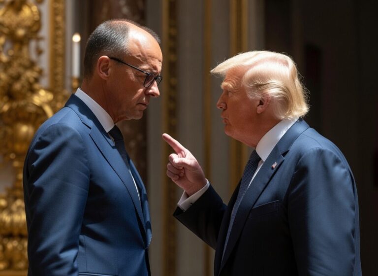 Image accompanying the article on Friedrich Merz and Trump's withdrawal of U.S. troops and missiles from Germany.